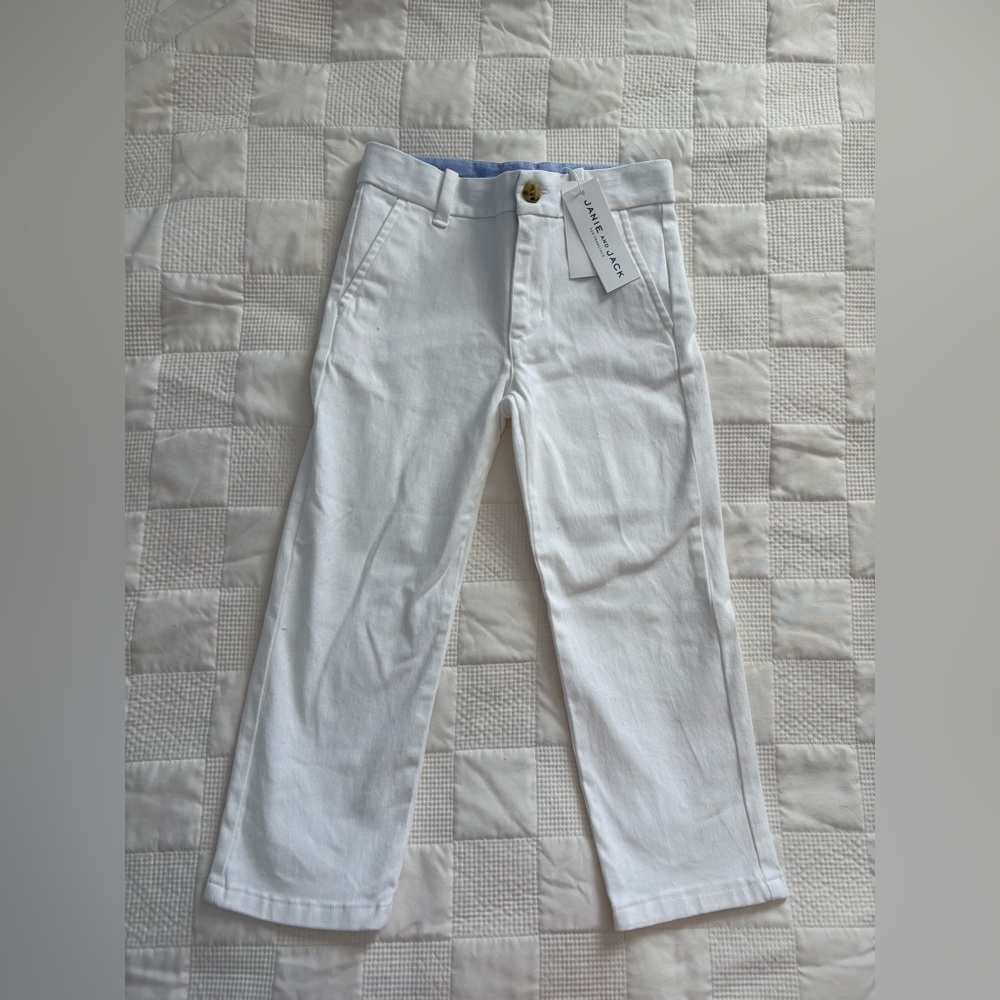 Little Kid 4 Janie and Jack White Dress Pants